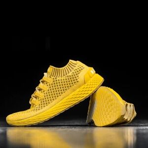 NOBULL Lemon Drop Knit Runner Yellow Sneakers Size 8 Mens 9.5 Womens